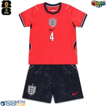 Otroški Nogometni dresi Anglija Declan Rice #4 Gostujoči SP 2026 Kratek Rokav (+ Kratke hlače)